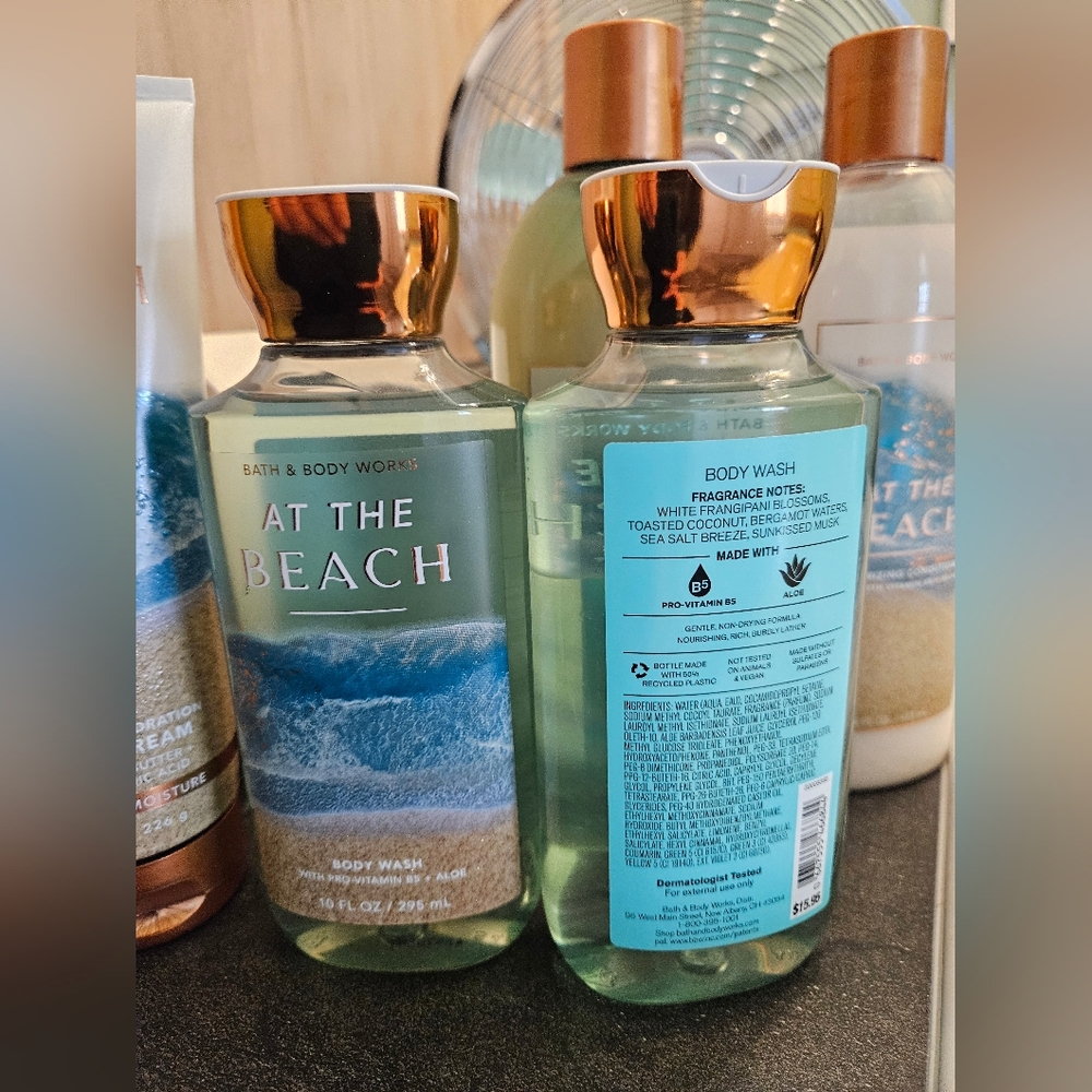 At The Beach Bath & Body Works Cream Wash Shampoo Conditioner New Full Size - Picture 3 of 8